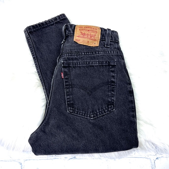 👖|•LEVI'S •| Vintage 512 Slim Fit Tapered Leg High Rise Jeans Vtg 'Size 11' - Picture 6 of 13